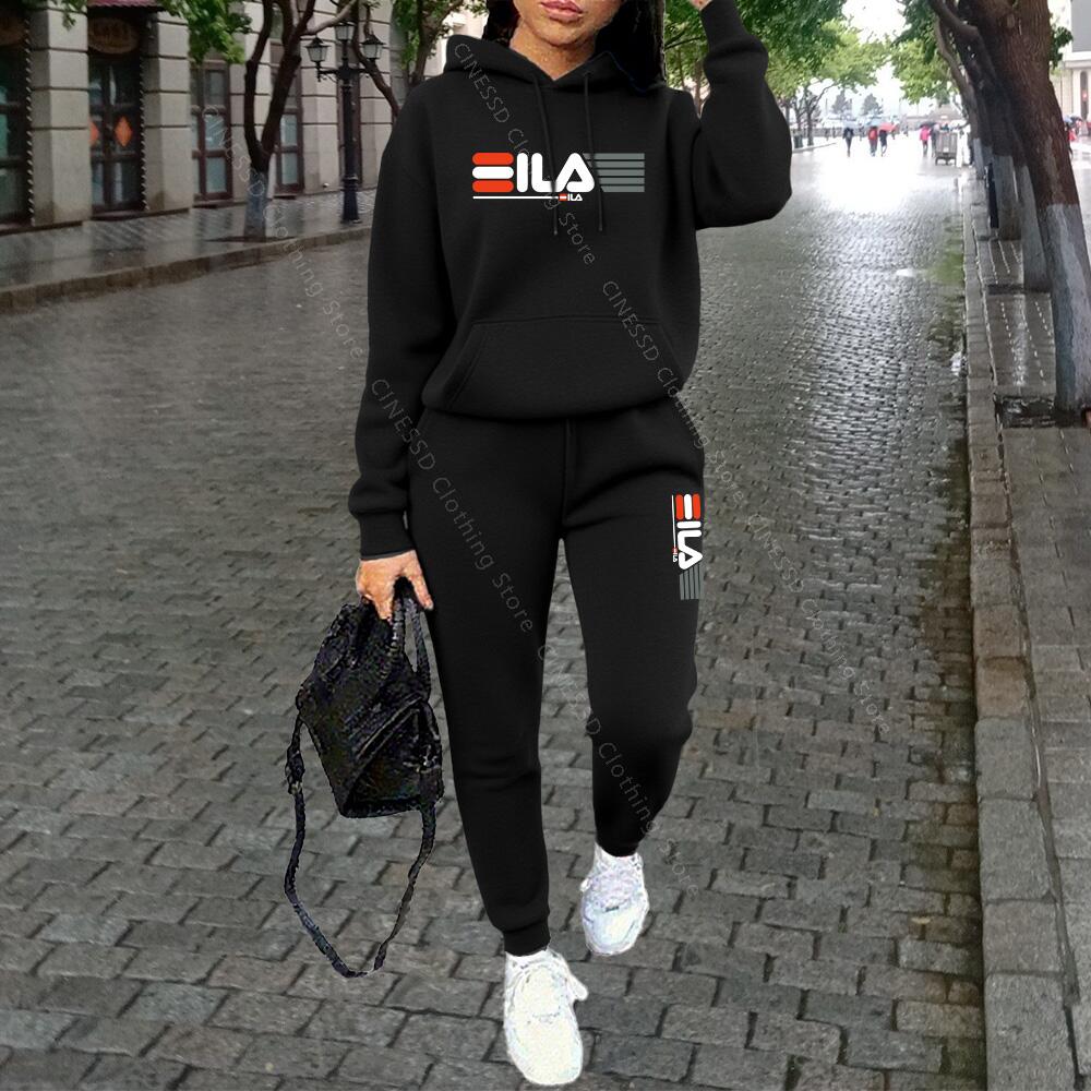 Joggers Pants - Women 2Pcs Urban Tracksuit High Quality