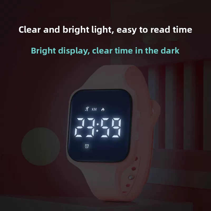 Kids LED Digital Silent Vibrat - Running Watch ulasan dan harga