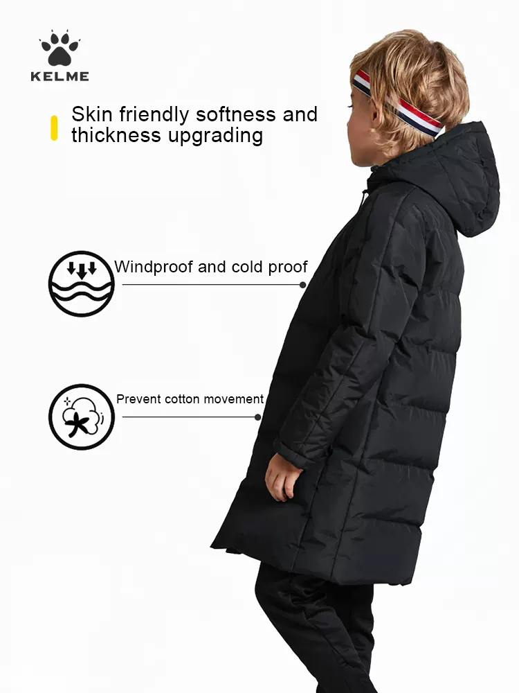 KELME Kid Winter Jacket Long S - Running Gear Kids ulasan dan harga
