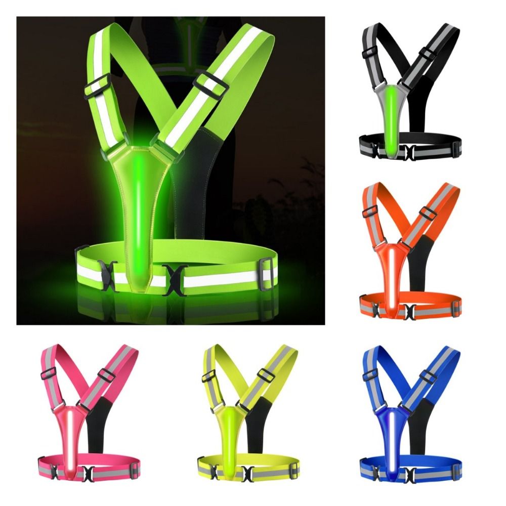 USB Rechargeable LED Reflectiv - Running Visibility Gear ulasan dan harga