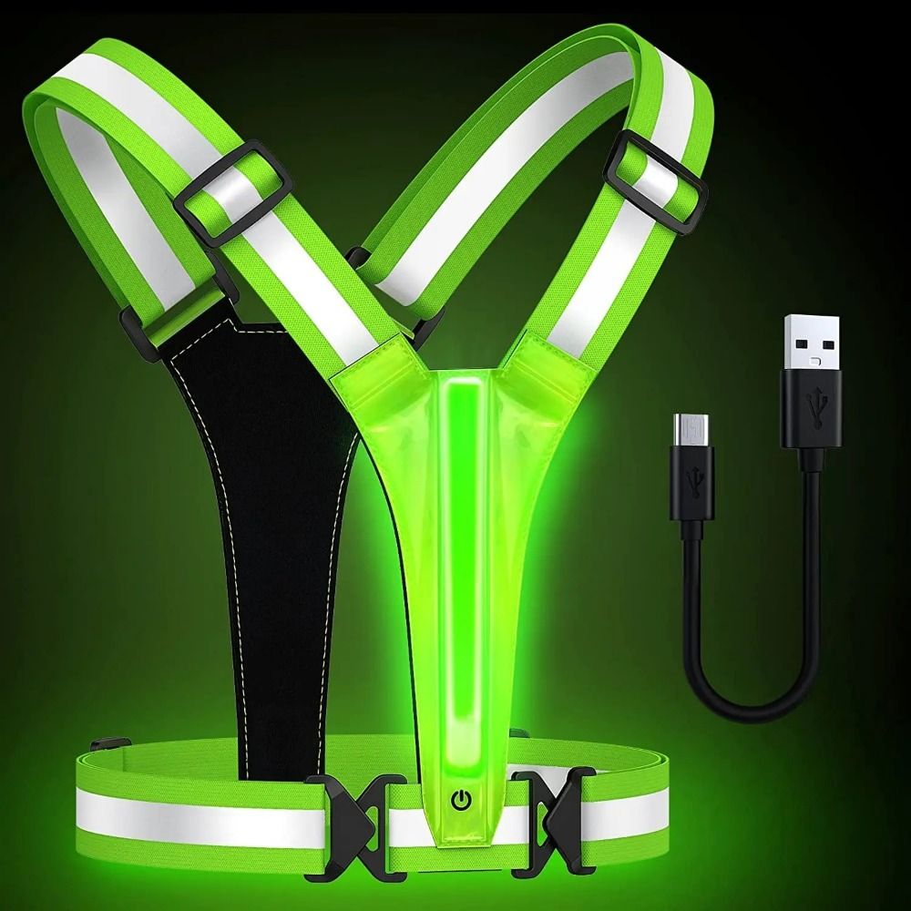 USB Rechargeable LED Reflectiv - Running Visibility Gear ulasan dan harga