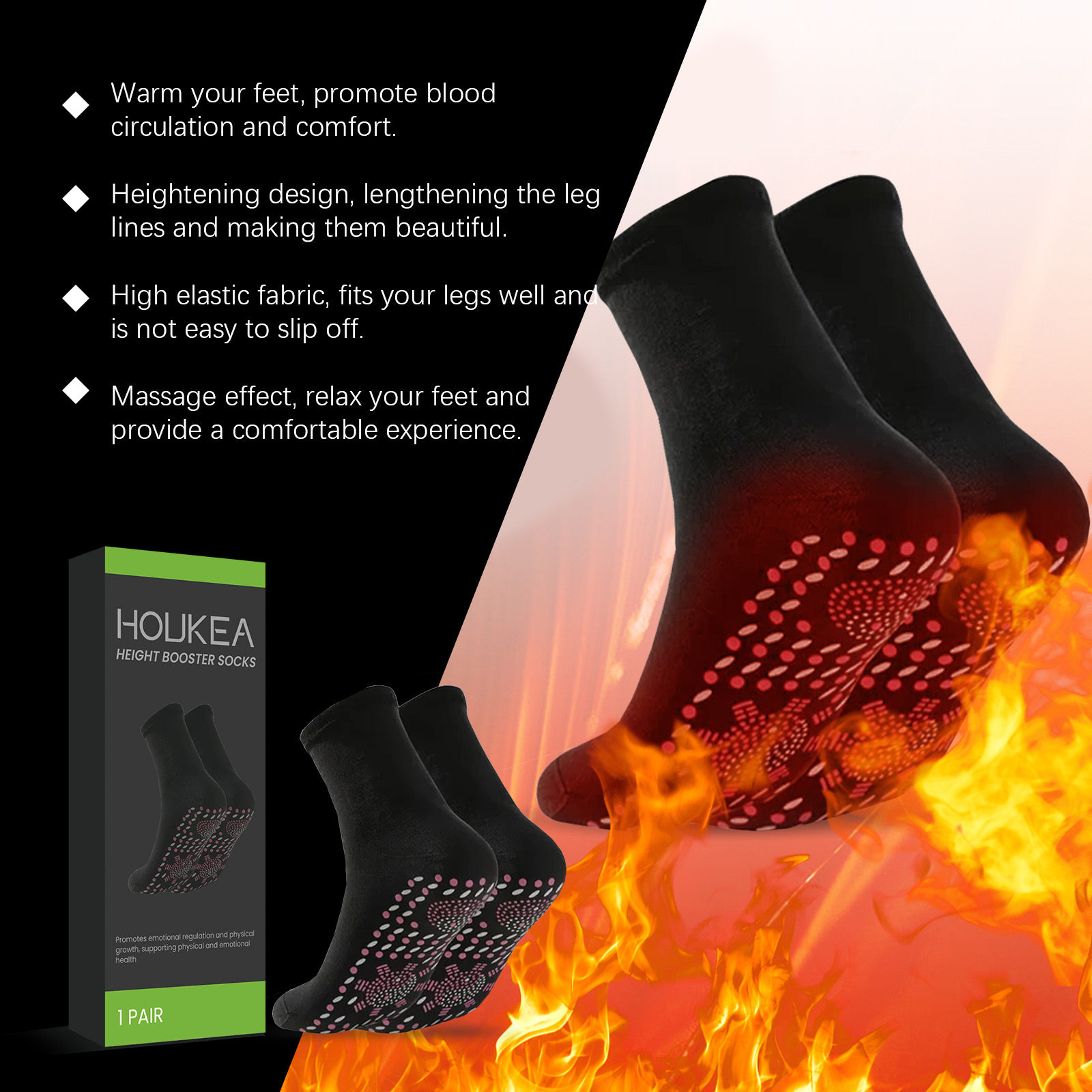Self-Heating Foot Socks, Skin- - Sports Socks ulasan dan harga