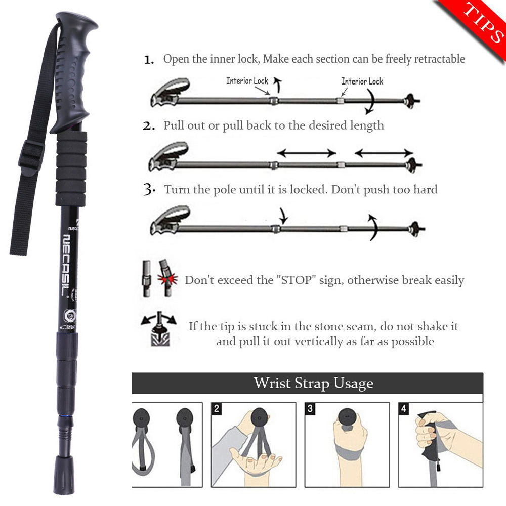 2pcs/lot Trekking Poles Hike W - Trekking Pole Carbon ulasan dan harga
