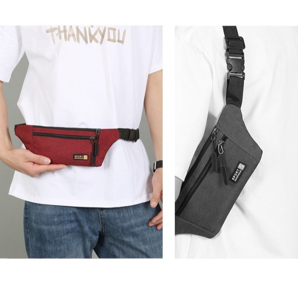 New Oxford Cloth Men Waist Pac - Running Belt ulasan dan harga