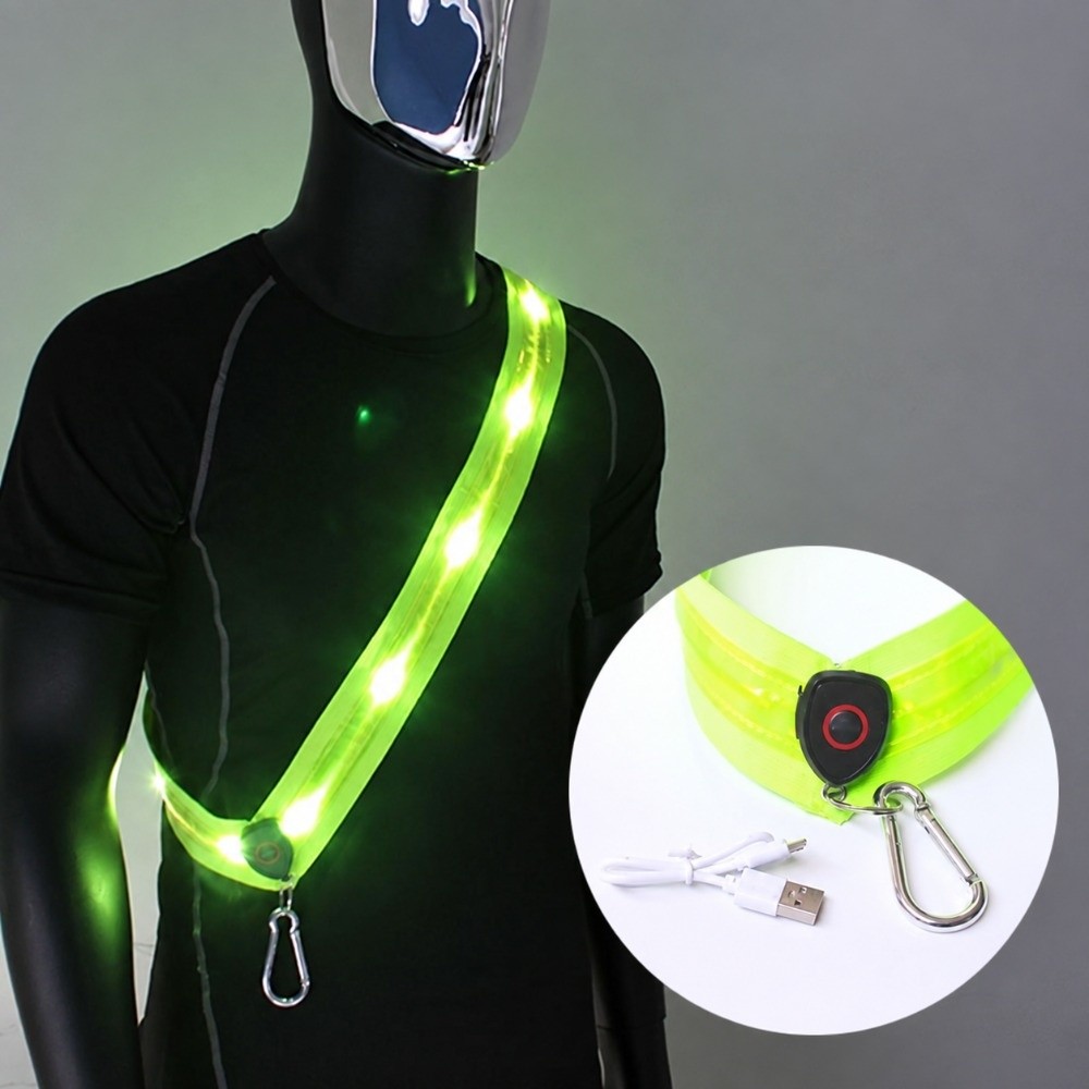 USB Rechargeable Reflective Ru - Running Visibility Gear ulasan dan harga
