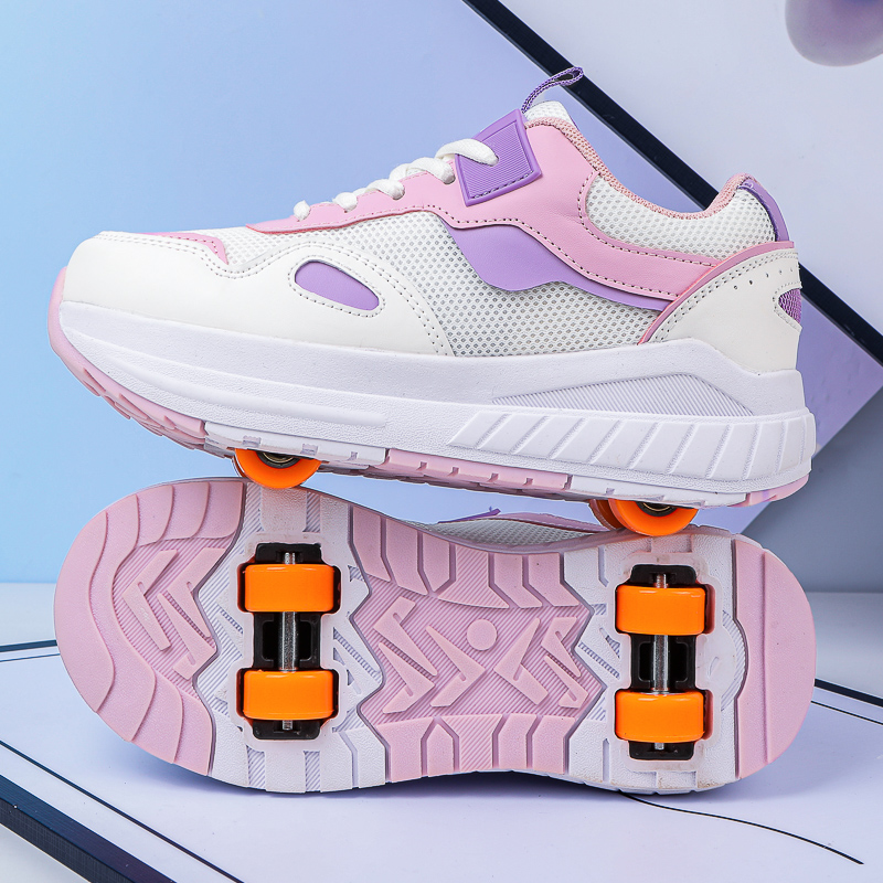 Kids Roller Skates 4 Wheels De - Running Shoes Women ulasan dan harga