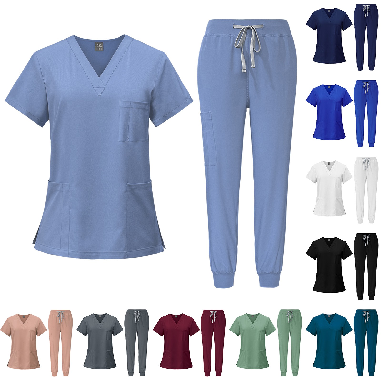Comfortable Scrubs Uniform Med - Joggers Pants ulasan dan harga