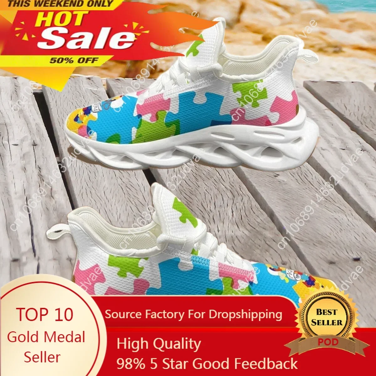 Autism Awareness Sports Runnin - Running Shoes Women ulasan dan harga