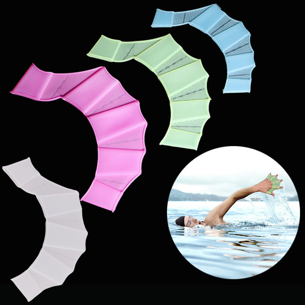 Silicone Swim Fins Hand Paddle - Running Gear Kids ulasan dan harga