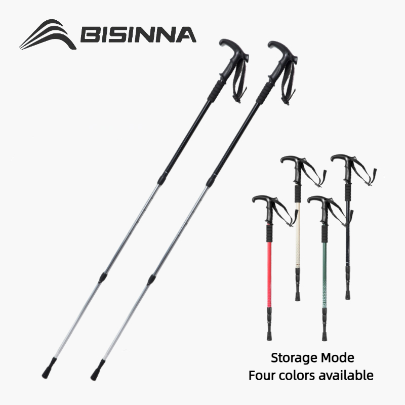 BISINNA 2PCS T Handle Walking  - Trekking Pole Carbon ulasan dan harga