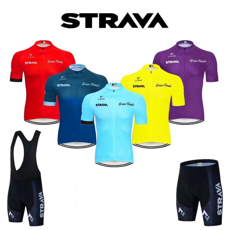Strava Bike Jersey Set Summer  - Race Bib ulasan dan harga