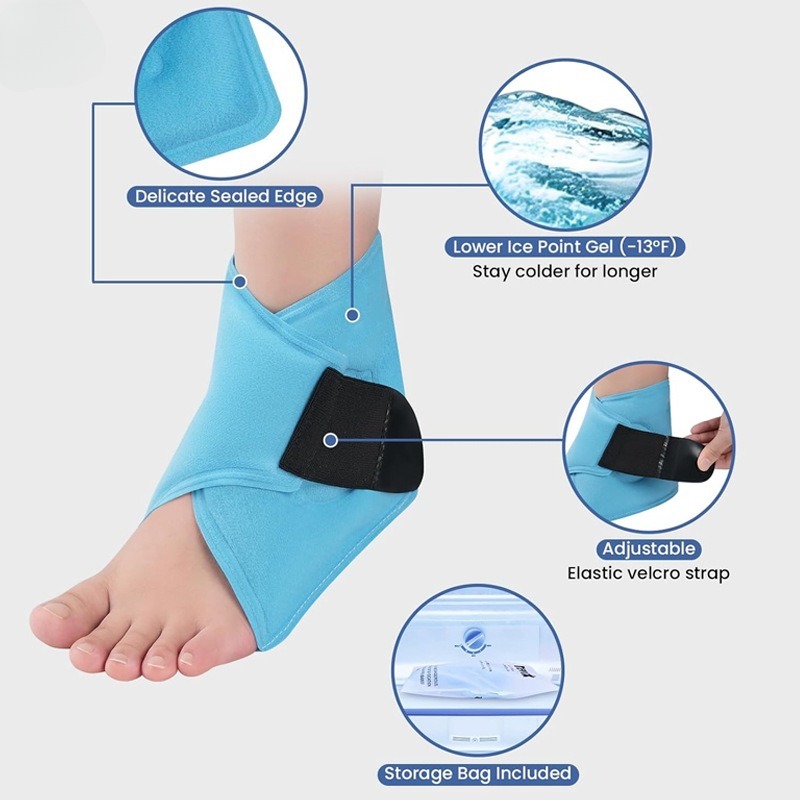 Soft Gel Ankle Ice Pack Hot Co - Ankle Brace ulasan dan harga