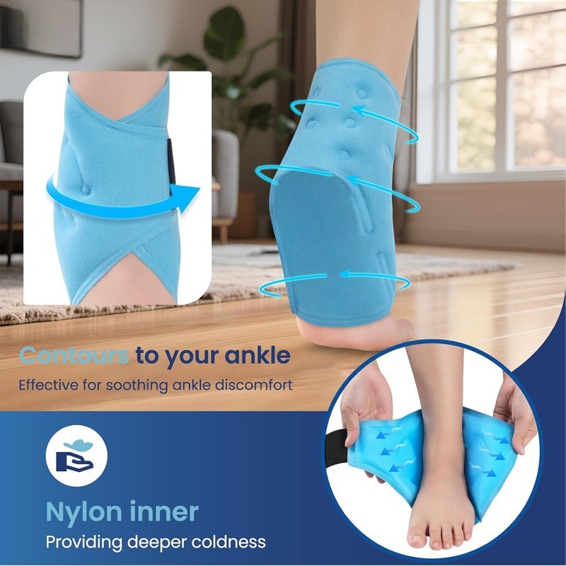 Soft Gel Ankle Ice Pack Hot Co - Ankle Brace ulasan dan harga