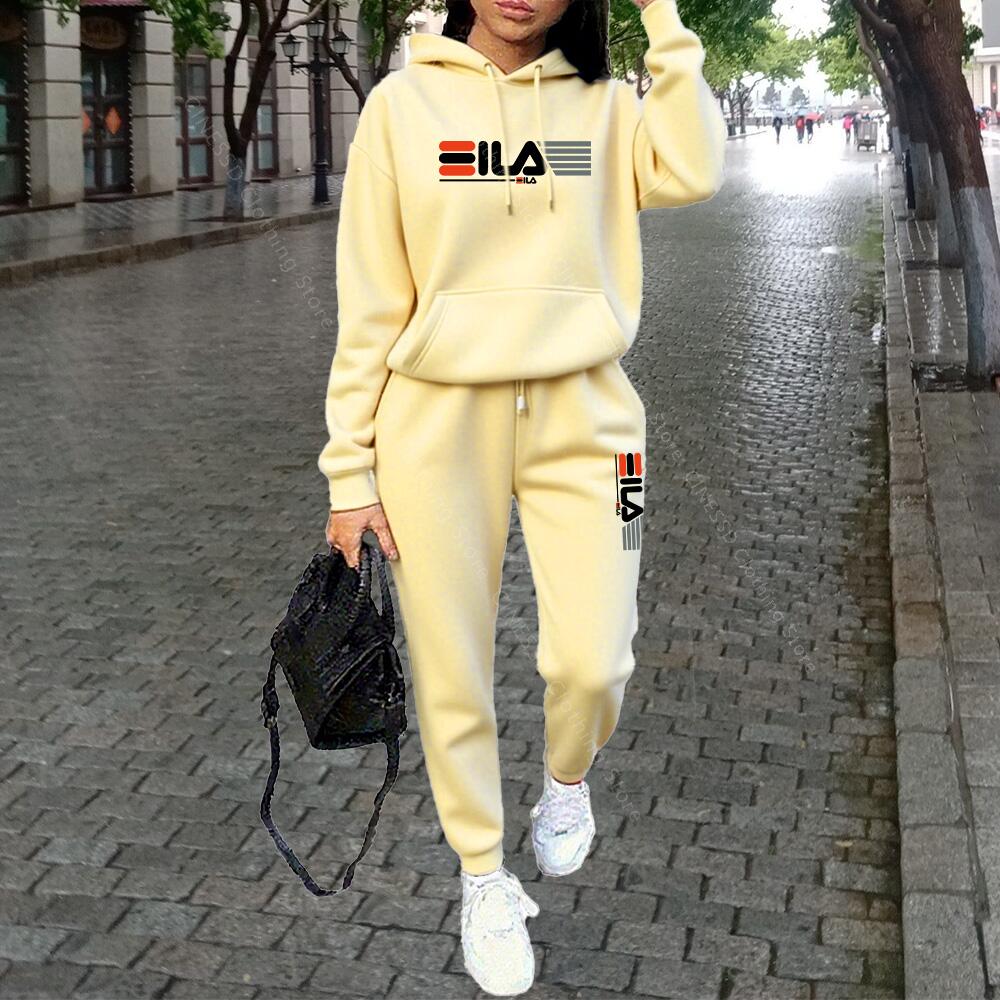 Women 2Pcs Urban Tracksuit Hig - Joggers Pants ulasan dan harga