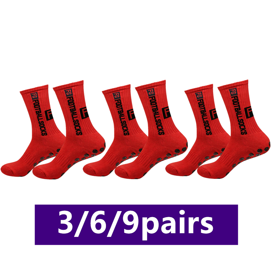 3/6/9pairs unisex non slip gri - Sports Socks ulasan dan harga